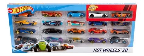 Hot Wheels Cast Basics Vehículo De Juguete Paquete De 20 Autos Escala 1 64 Con Decoraciones