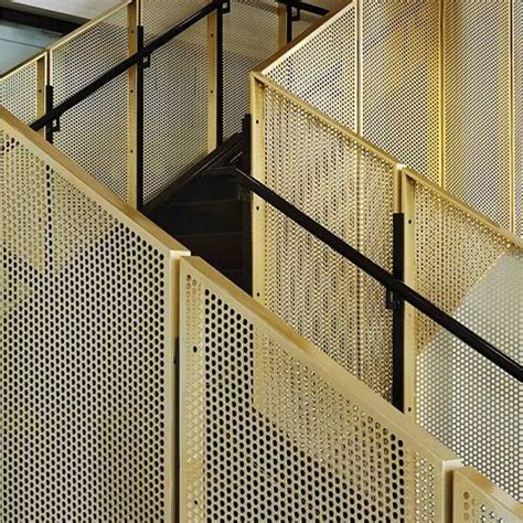 Stainless Steel Perforated Metal Stairs Treads Risers