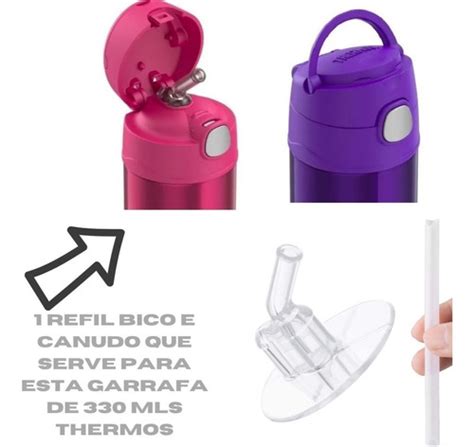 Kit Refil Bico Canudo Reposi O Troca Garrafa Thermo F Mercadolivre