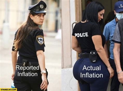 Reported Inflation Vs Actual Inflation Police Huge Ass StareCat