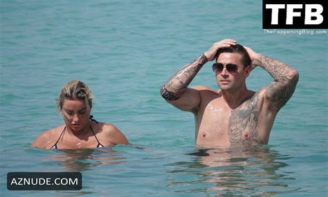 Katie Price Sexy Seen Showing Off Her Big Tits At The Beach In Thailand AZNude
