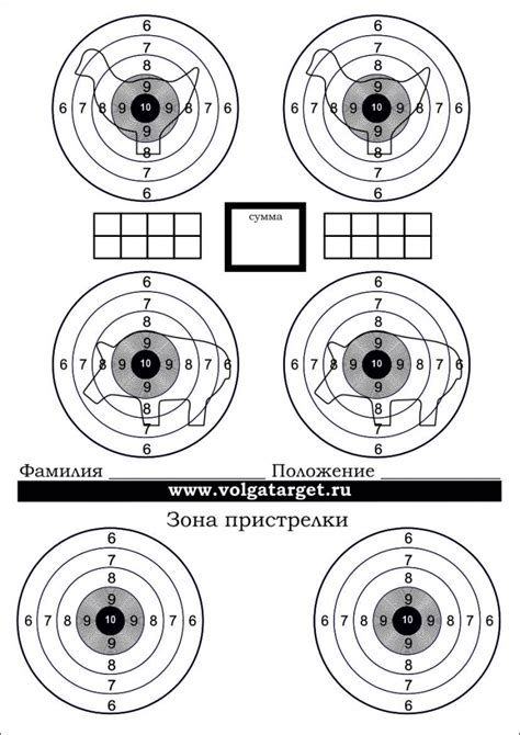 Мишень распечатать а4 на 100 метров: Скачать мишени для стрельбы