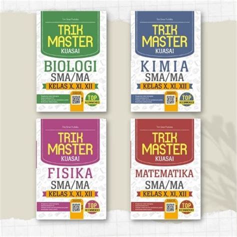 Jual BUKU SMA TRIK MASTER KUASAI BIOLOGI FISIKA KIMIA MATEMATIKA