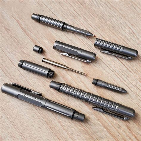 One of These Tactile Titanium Pens Looks Like a Skinny Grenade
