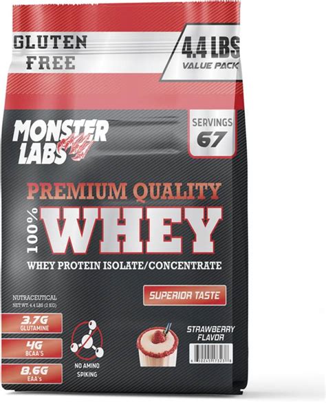 Monster Labs Monster Whey Protein Bag 44 Lbs Strawberry Flavor Whey Protein Price In India