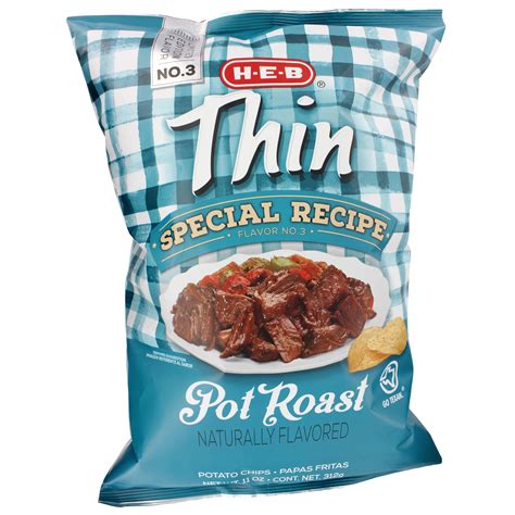 H E B Thin Special Recipe Pot Roast Potato Chips Shop Chips At H E B