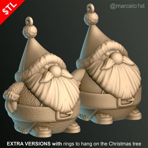 Fichier STL Père Noël mignon Modèle imprimable en 3D à téléchargerCults