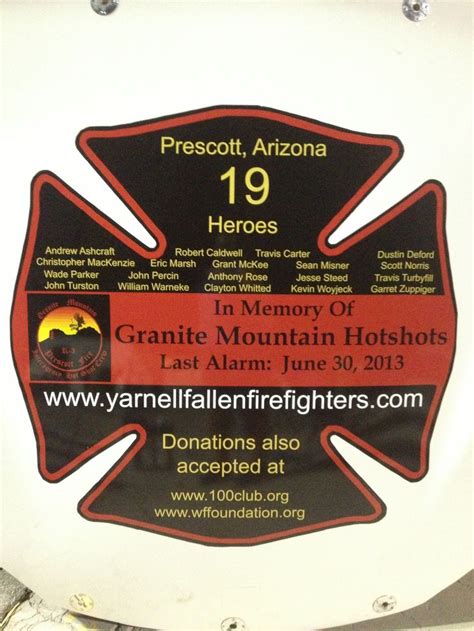 If You Would Like To Contribute To The Families Of The 19 Fallen Hot