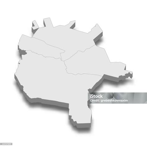 isometric map  nursultan city   capital  kazakhstan stock