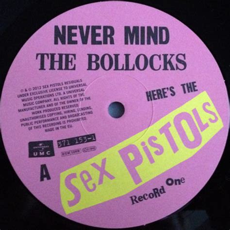 The Sex Pistols Never Mind The Bollocks Heres The Sex Pistols OJO