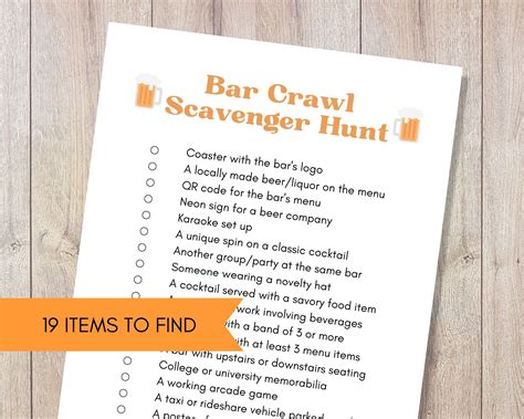scavenger hunt ideas for adults 2