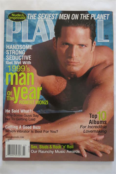PLAYGIRL MAGAZINE MARCH 1999 Get Wet With 1999S MAN Of The YEAR Sex Studs And Rock N Roll