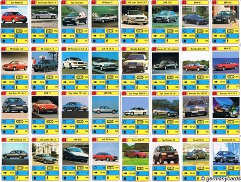 S Quartett Kartenspiel Ass Deutsche Auto Asse Germanycards