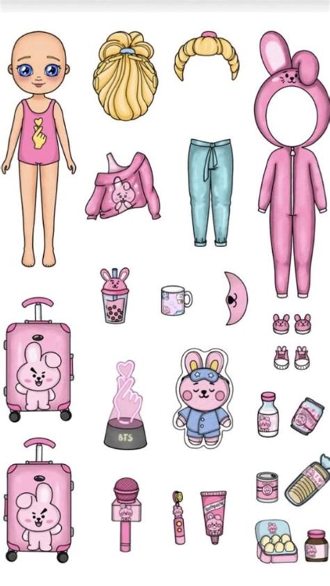 Katemade Printable Paper Doll House