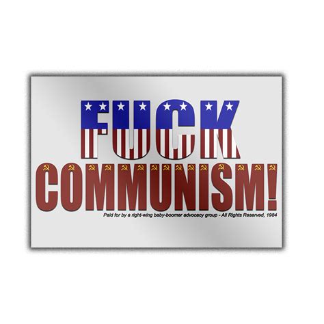 Fuck Communism Decal FUGGOMMUN STC