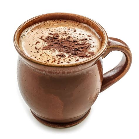 Cozy Hot Cocoa Mug Winter Warmer White Background Ai Generated Stock Illustration