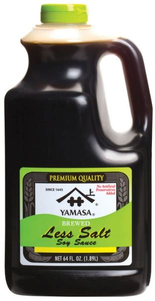 Soy Sauce Less Salt 05gal Yamasa Wismettac