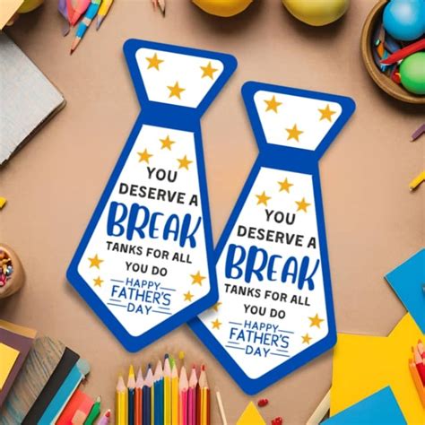 Fathers Day Printable Chocolate Tie T Tags Candy Bar Wrapper For Dad