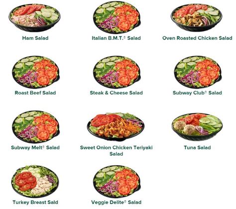 Subway Menu Nutrition Subway Menu Prices