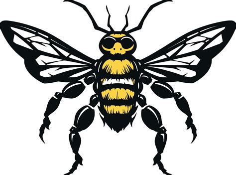 Muscular Hive Defender Black Vector Emblem Regal Stinger Ambassador ...