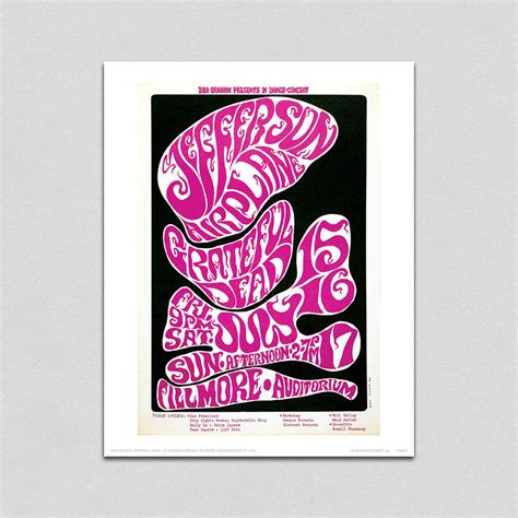 Jefferson Airplane Psychedelic Posters Art Print Laughing Elephant