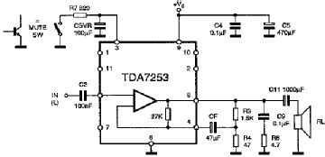 TDA 7253, Tube TDA7253; Röhre TDA 7253 ID67357, IC - Integra ...