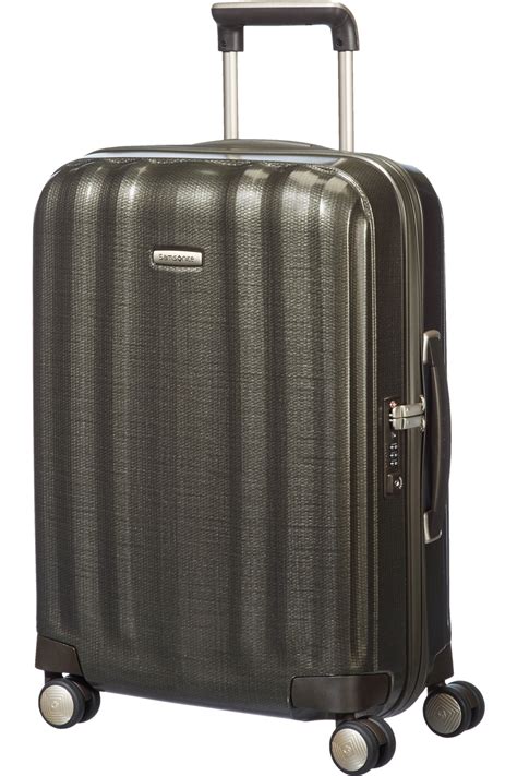 Samsonite Lite-Cube Spinner 55cm/20inch Dark Olive | samsonite.dk