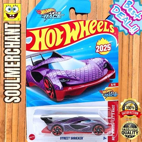 Jual Hot Wheels Street Shrieker Ungu Mobil Balap Shopee Indonesia