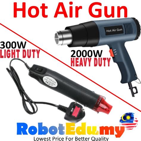 W Light W Heavy Duty Hand Hold Hot Air High Temperature Heat Gun Blower Shrink Gun With