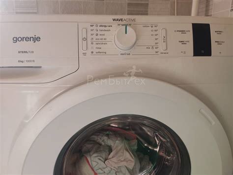 В стиральной машинке Gorenje кнопки не реагируют, горит ключ. | РемБытТех