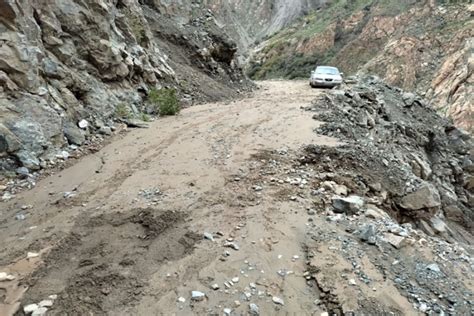 Arequipa tránsito restringido en distrito de Choco por lluvias y