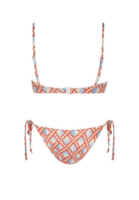 Bikini Balconette Mohawk Tie Rojo Robin Collection Robin Collection