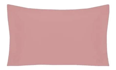 Funda de almohada algodón egipcio de hilos x cm color rosa nude MercadoLibre