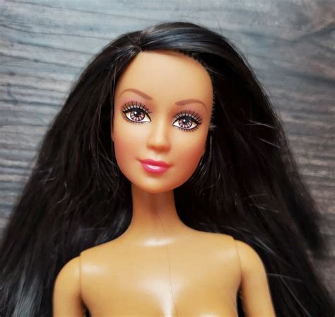 Barbie Doll Nude Fashion Fever Kayla H Dark Brown Hair Brown Eyes Picclick Ca