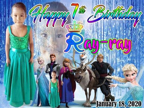 Inspiring Frozen Birthday Tarpaulin Design JTarp Design Birthday