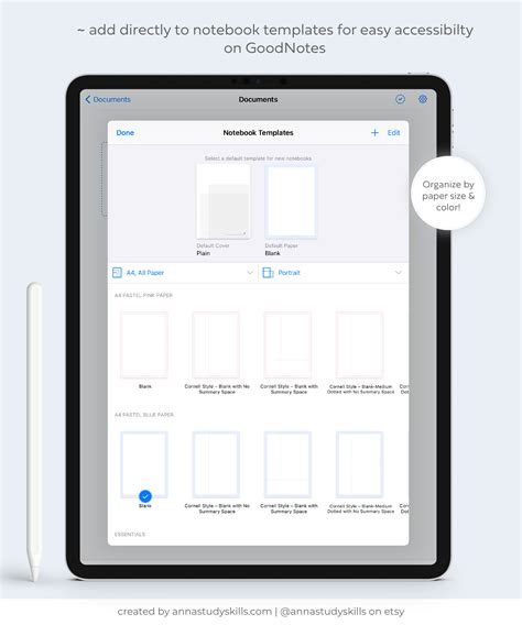 75 Pastel Digital Note Taking Templates Goodnotes Notability Digital