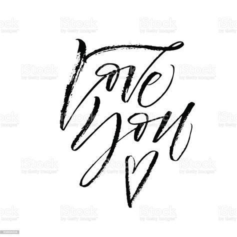 Love You Postcard Stock Illustration Download Image Now Abstract