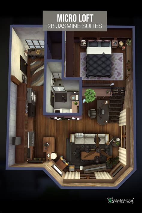 Sims 4 Loft Floor Plans Artofit