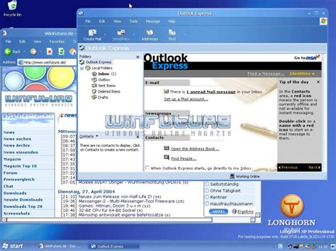 Windows Longhorn Build 3718 Bilderstrecken Winfuturede