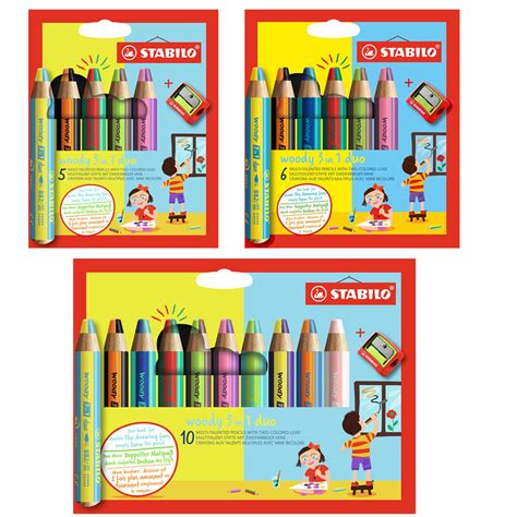Buntstift - STABILO woody 3 in 1 duo