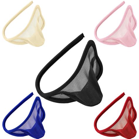 Men Invisible See Through Lingerie Underwear C String Brief Thong Bikini Panties EBay