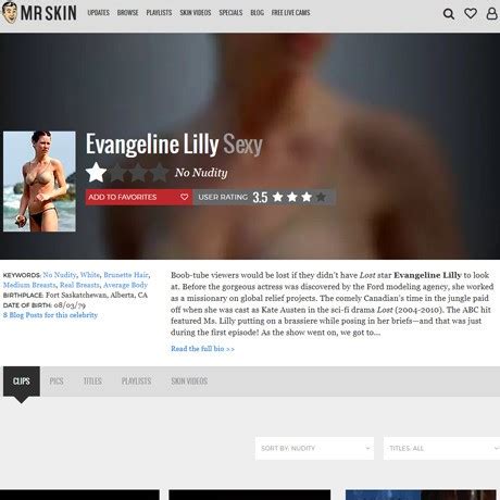 Evangeline Lilly Nude Naked Porn Content Review 496 Nude Celebrities List Like Mrskin