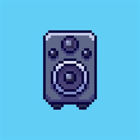 Premium Vector Pixel Art Speaker Design