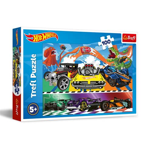 Trefl Hot Wheels Puzzle Multicolour Amazon Fr Jeux Et Jouets