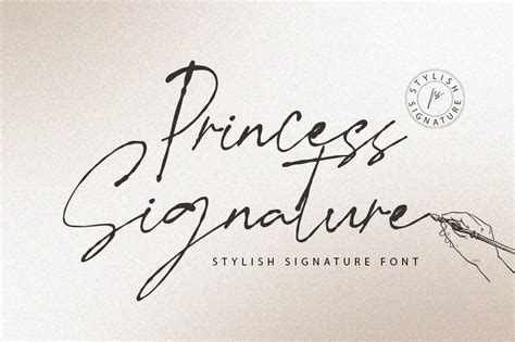 Princess Signature By Lucky Type Thehungryjpeg