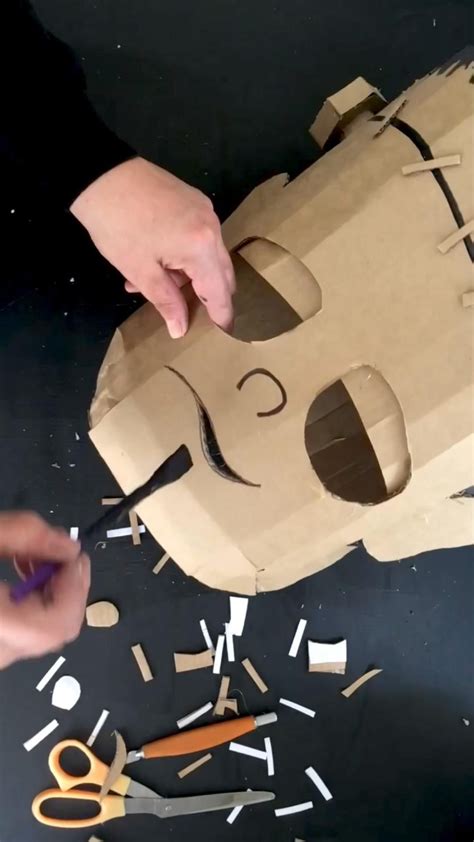 Diy Frankenstein Monster Costume Out Of Cardboard By Zygote Brown
