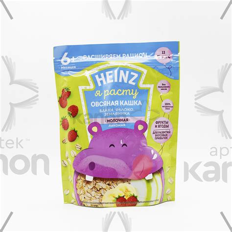 Молочная каша "Heinz" банан, яблоко, земляника с 6 месяцев 170 г ...