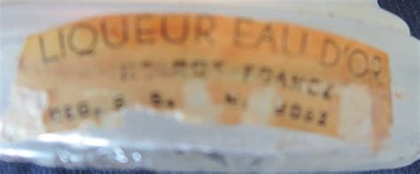 Liqueur Eau D Or Bottle Nude Woman Frosted Glass Tall Early Th Century