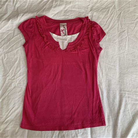 Vintage Y K Hot Pink Top Size Youth Xl Depop