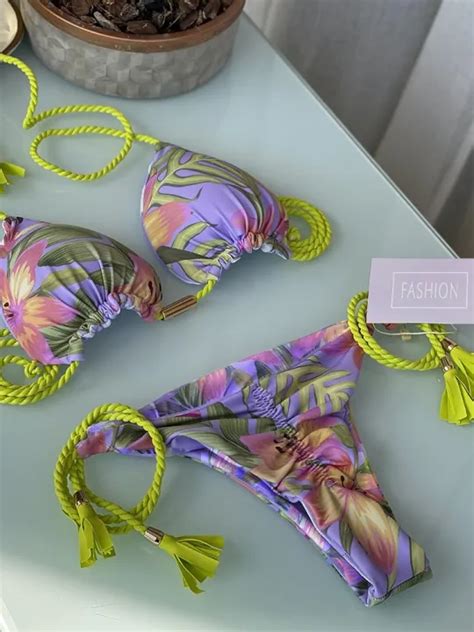 Hot Miyouj Thong Bikini Set 2022 Blue Color Swimsuit Woman Sexy